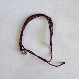 Pura Vida Burgandy String Bracelet